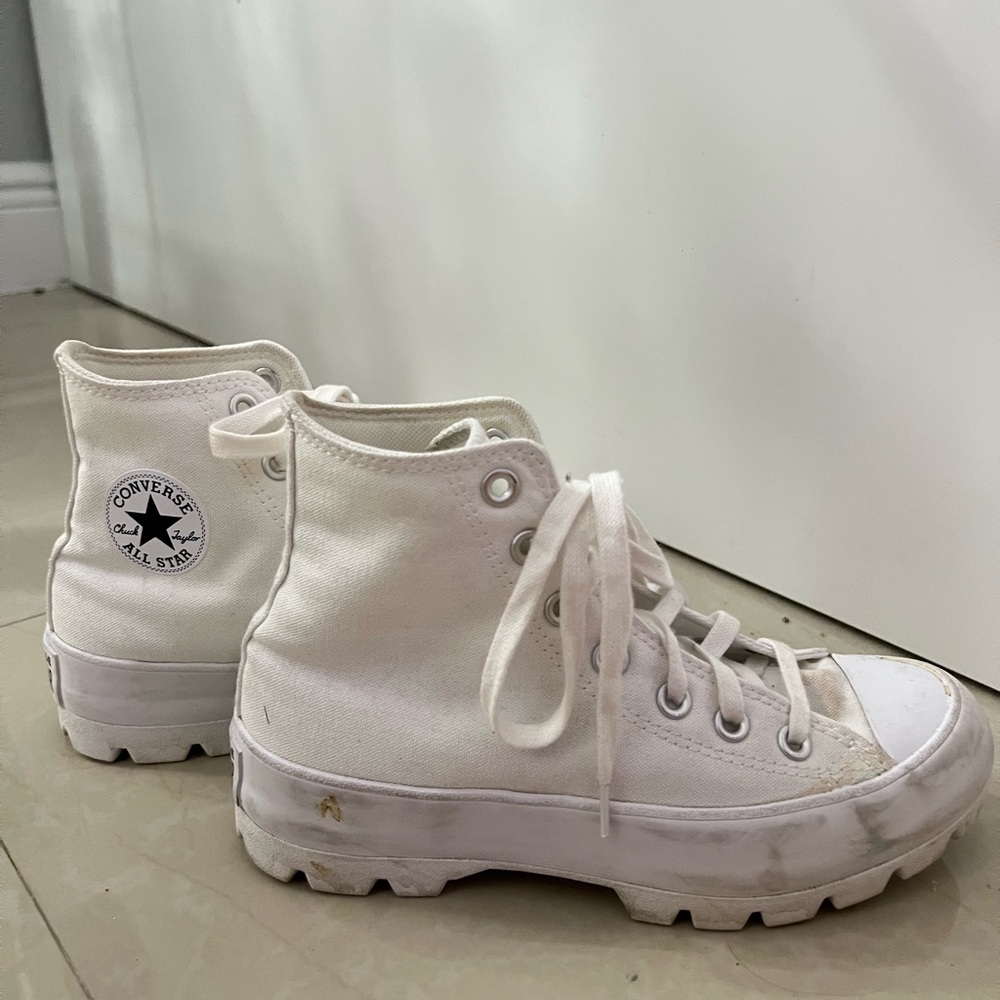 Converse All Star White Canvas High-Tops